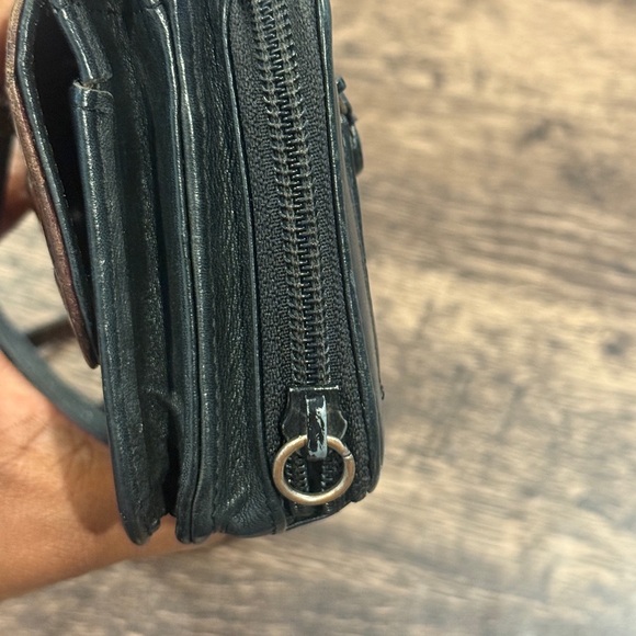 Brighton Black and Brown Mini Bag with Crocodile Texture - Picture 8 of 8